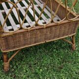 60s child rattan bed