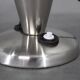 Czechoslovak Art Deco chrome table lamp with metal shade, 1930s