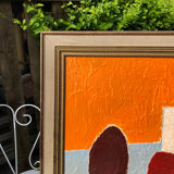 Abstract painting on canvas
