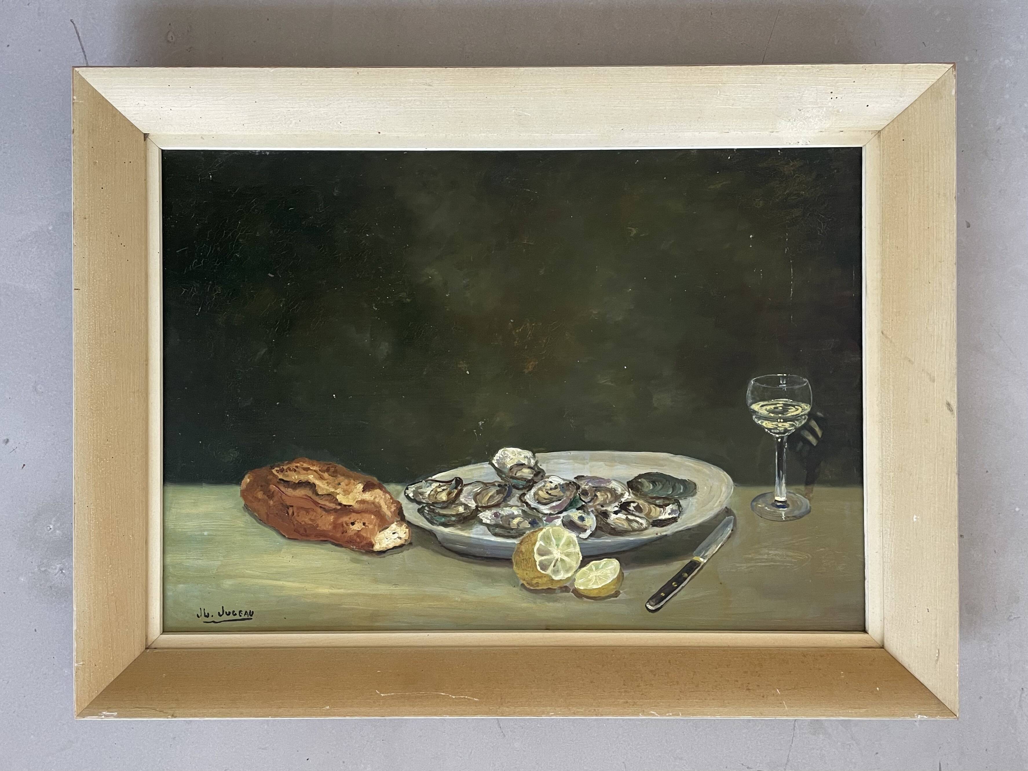 Still life, oil on panel signed