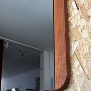 60s 70s teak mirror