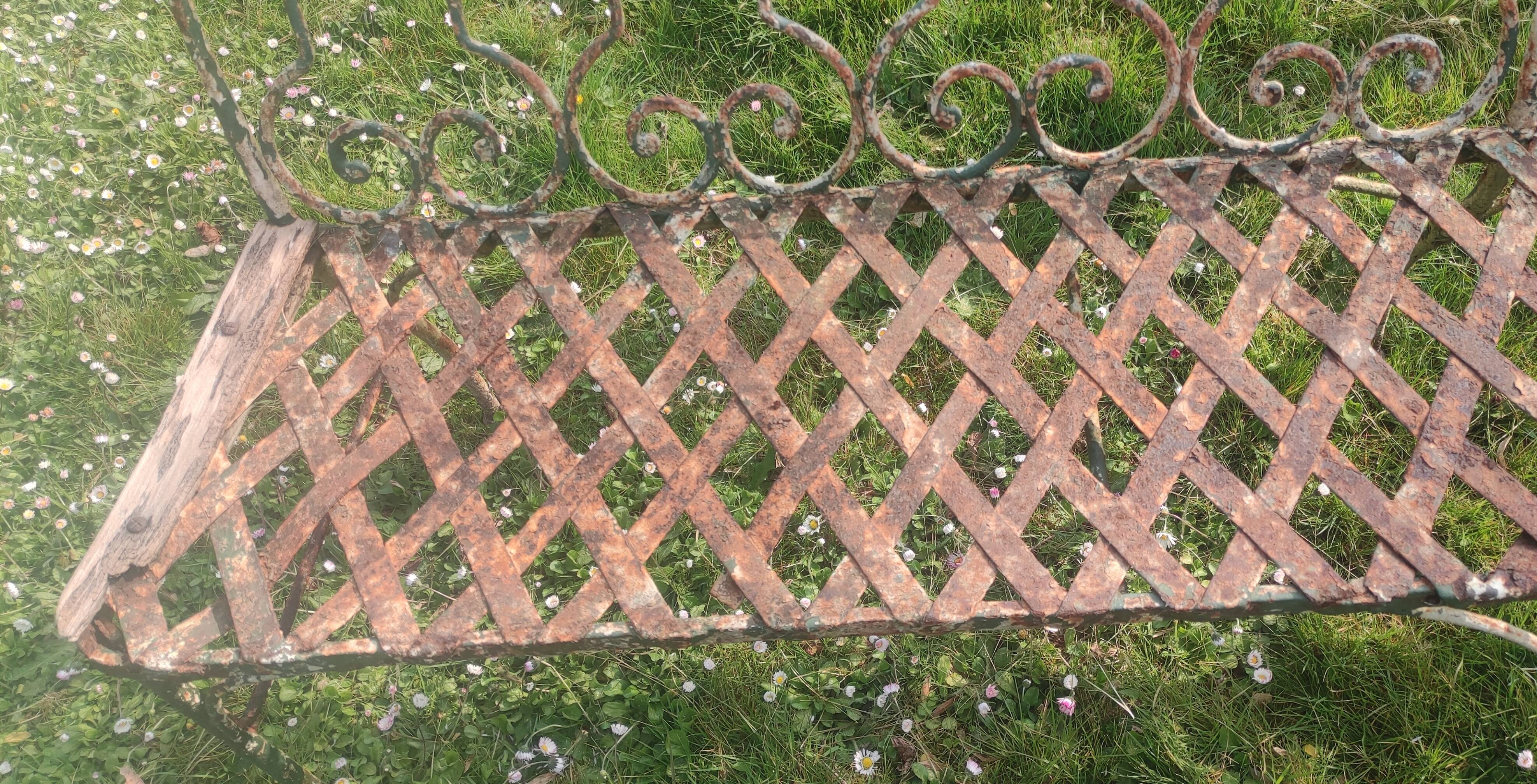 Old garden bench