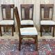 Suite of 4 teak chairs, Indian manufacture of the 1980s