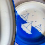 Blue enamelled sheet plates