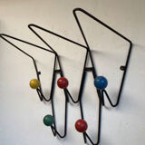 Wall coat rack creation Dupré-Hauser in Montreuil 1958