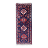 Tapis Vintage Indien Tabriz Fait Main en Laine – Années 1970 – 65 x 168 cm