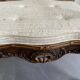 Regency canned armchair in carved walnut