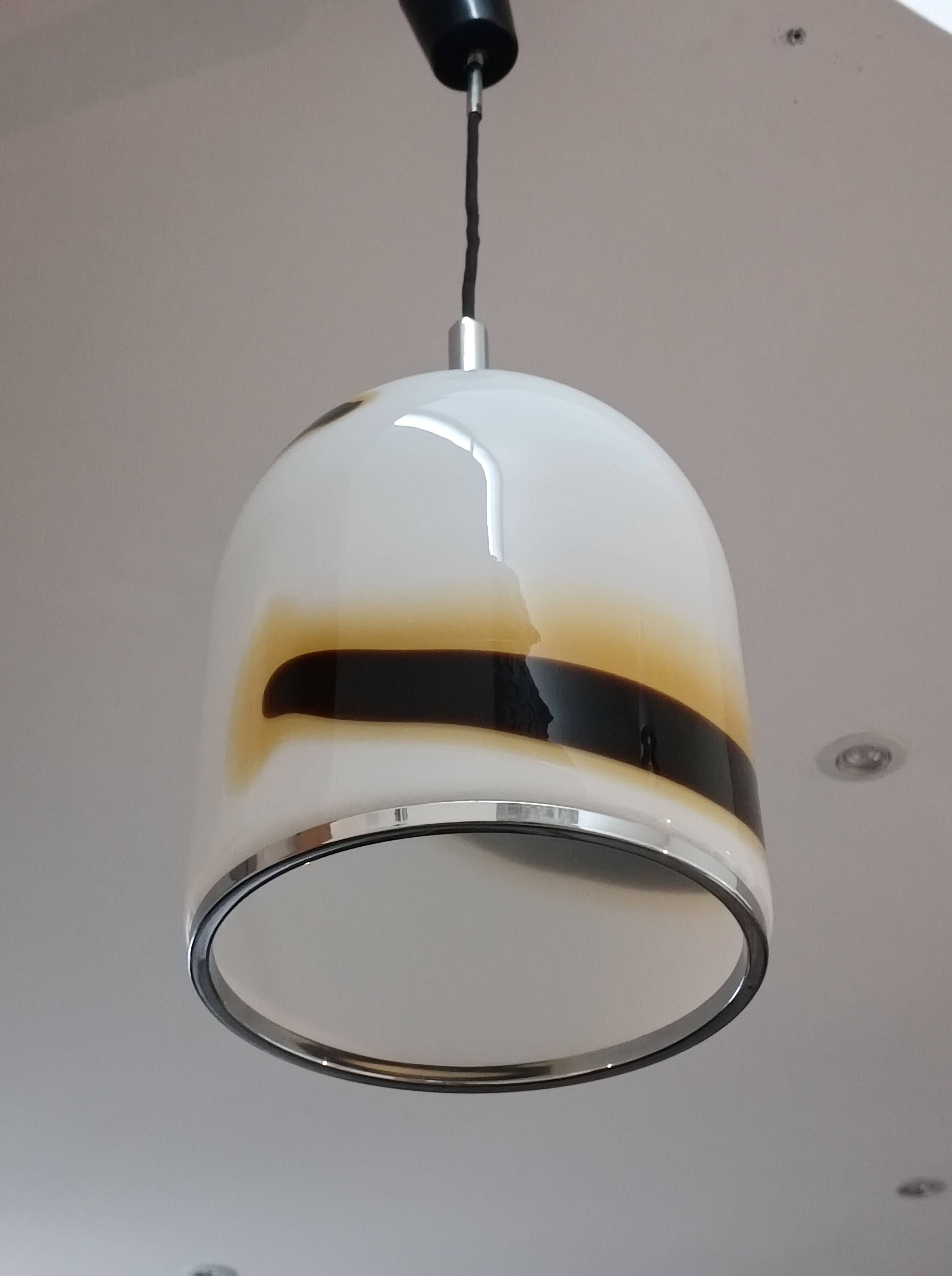 Lampe Suspendue Verre De Murano 1970s