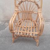 Fauteuil enfant en rotin