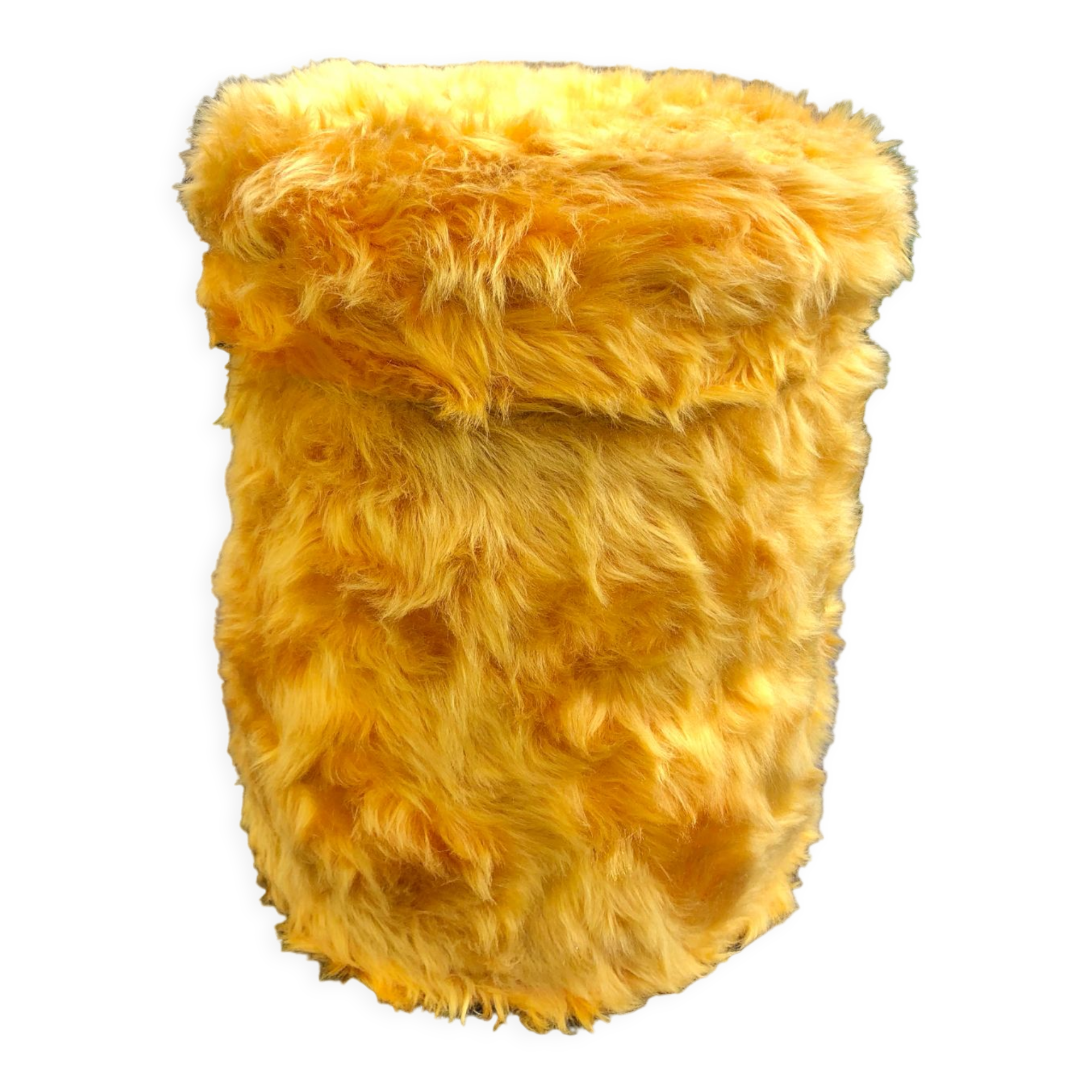 Vintage moumoute pouf