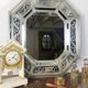 Venetian mirror to parecloses of the 1930s Murano glass 52 x 43 cm