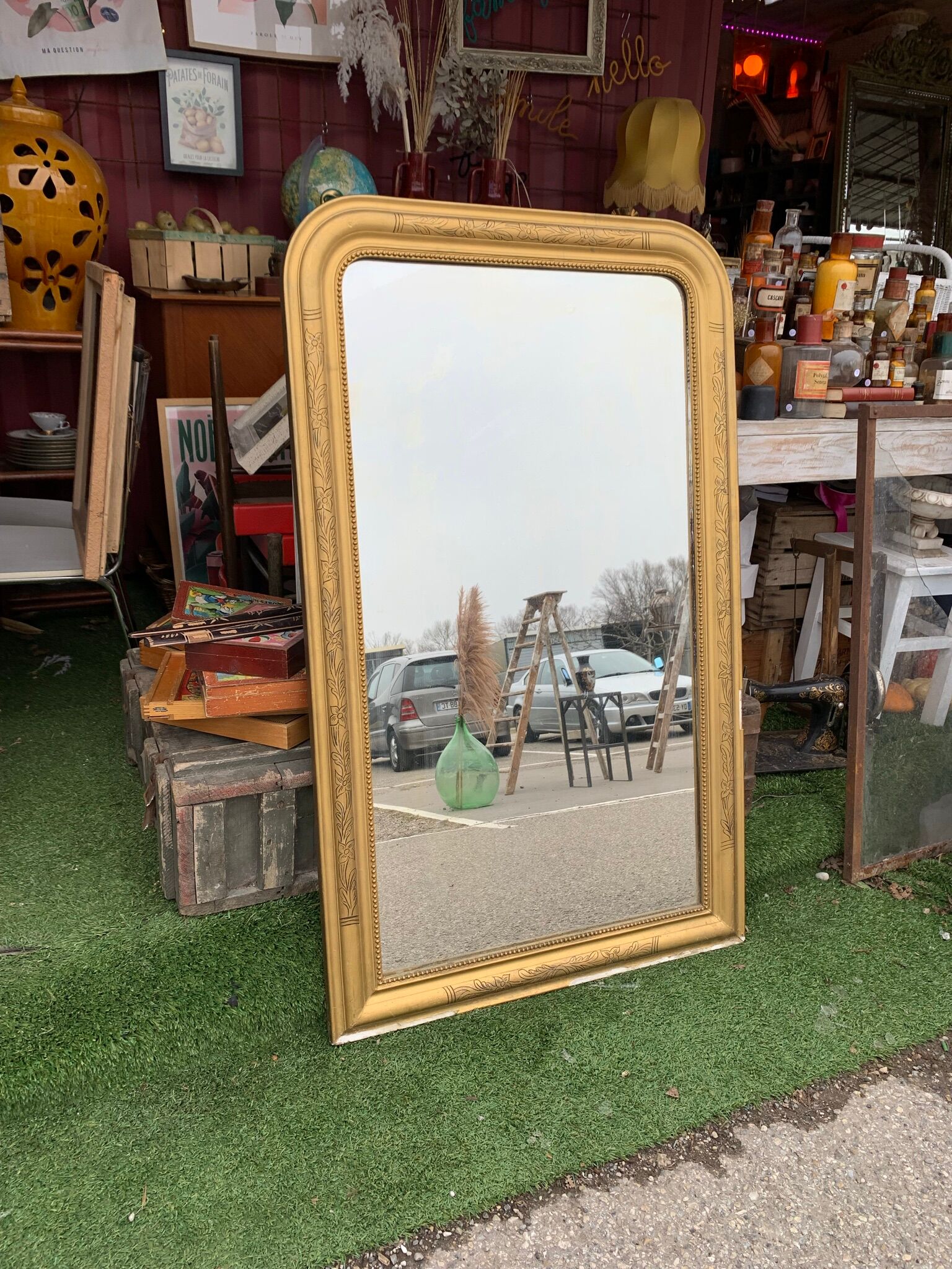 Mirror louis Philippe gold