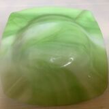 Vide poche cendrier pâte de verre verte