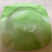 Vide poche cendrier pâte de verre verte