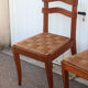 Pair of oak rush chairs