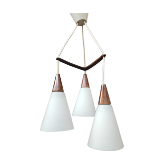 Hanging lamp in teak