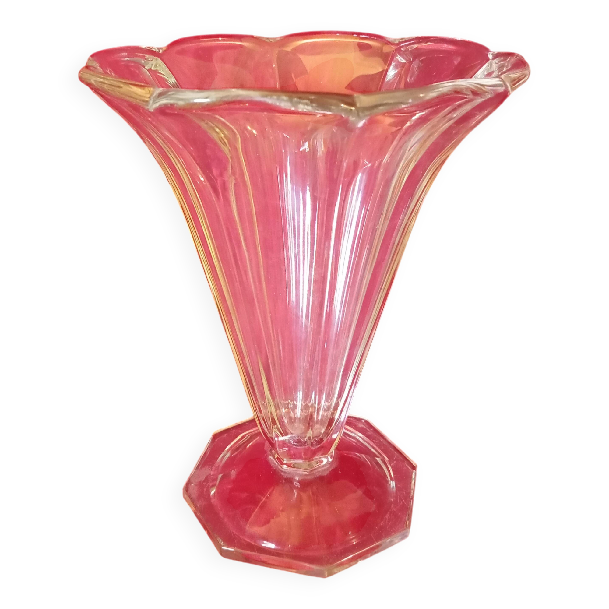 ART DECO GLASS VASE