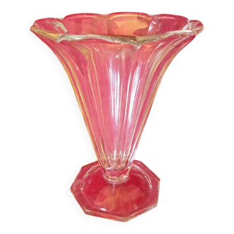 Vase en verre art deco