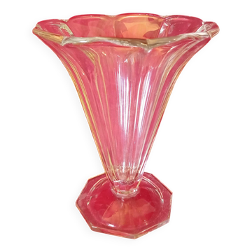 Vase en verre art deco