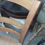 Old straw chair