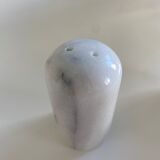Salt and pepper shaker in Carrara marble, 70s