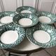 Lot of 6 hollow plates digoin sarreguemines model "leïla" years 30-40