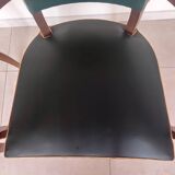 paire de chaises, fauteuils bridges vert foncé