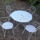 Antique wrought iron garden furniture