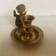 Brass angel candle holder