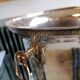 Silver metal champagne bucket