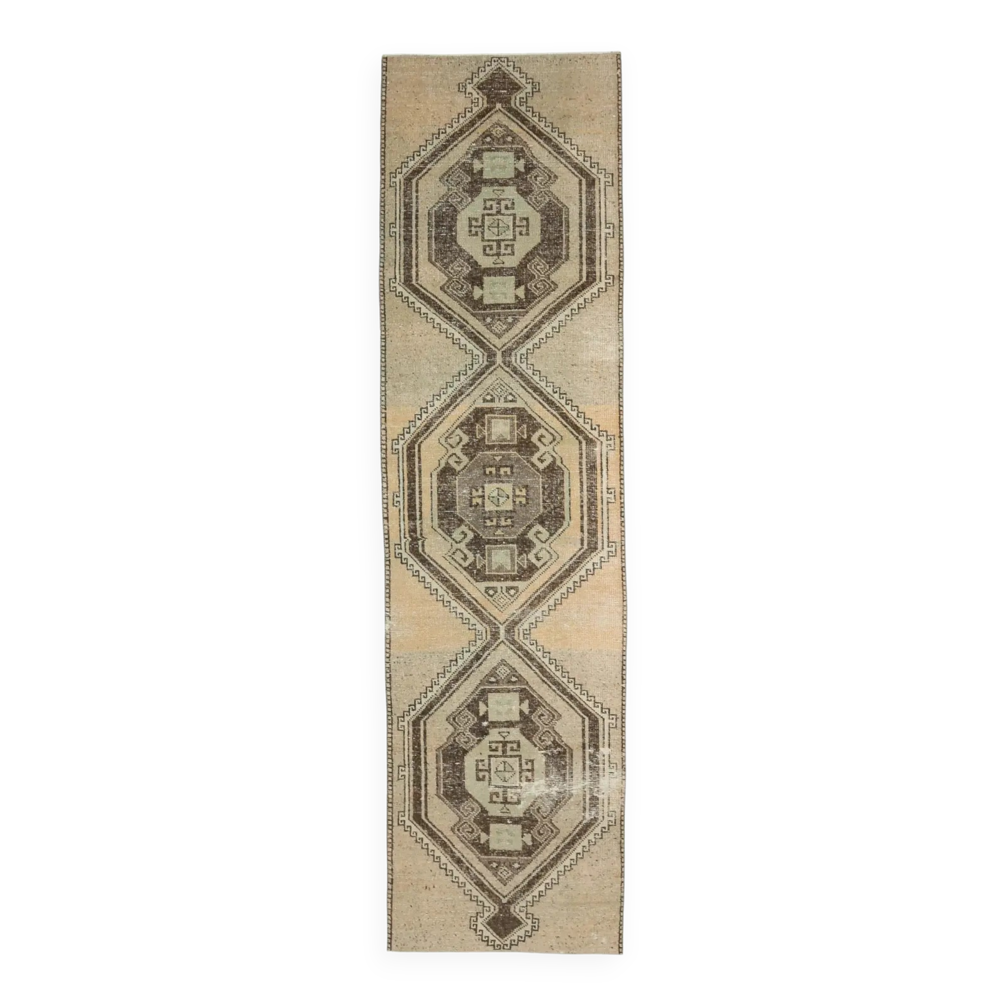 Turkish Oushak handmade runner 84x314