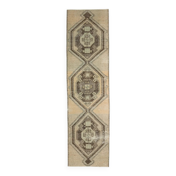 Couloir fait main Oushak turc 84x314