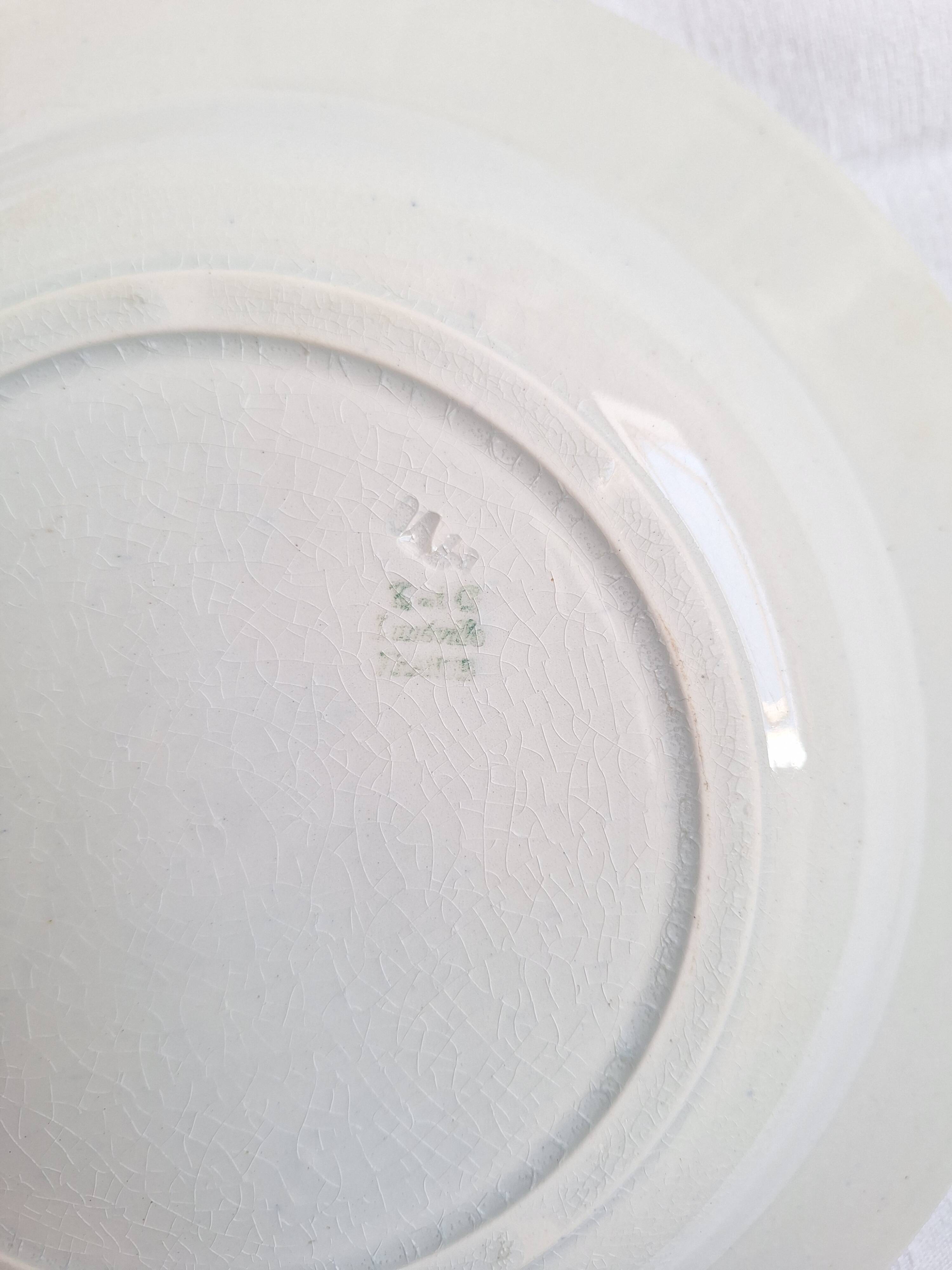 Shallow dish Gien, Moulin des Loups, K&G Luneville