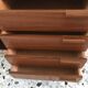 vintage storage unit in light walnut