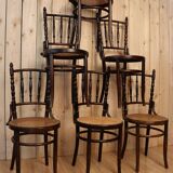 Set of 6 bistro chairs by Fischel
