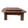 Oak coffee table with a double top