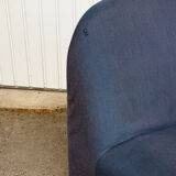 Alky armchair in blue fabric by Giancarlo Piretti for Anonima Castelli