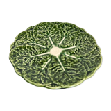 Cabbage plate in green slip