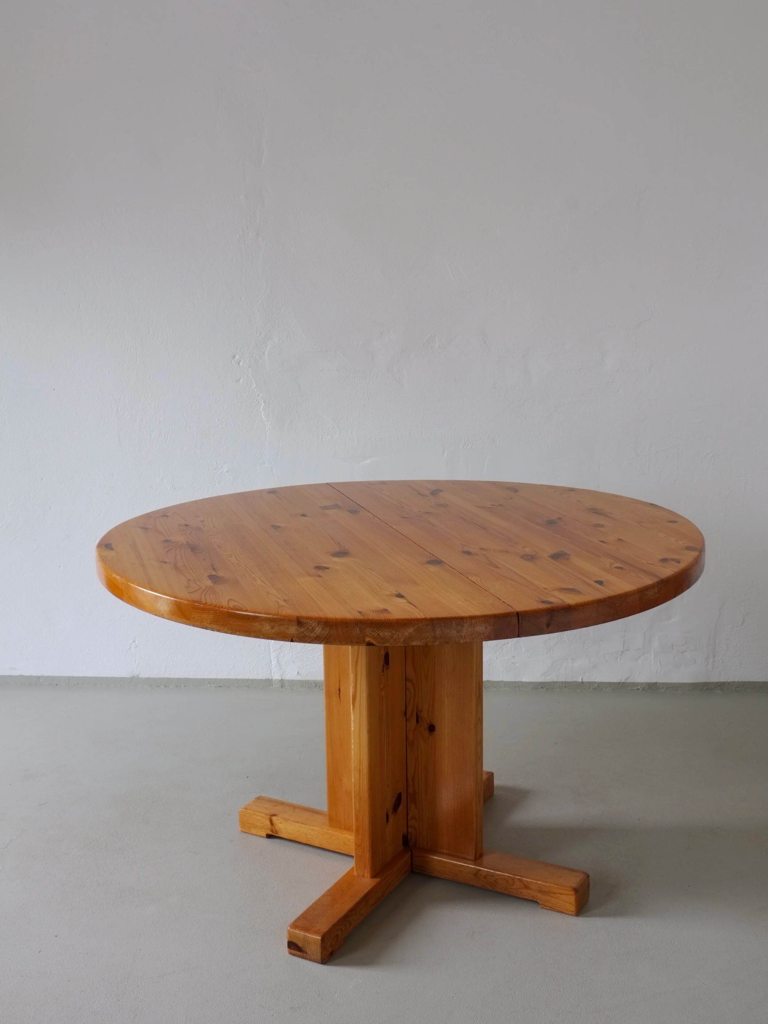 Table à manger extensible en pin massif | Scandinavie | Années 1970