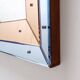 Bevelled wall mirror with blue and copper mirror panels - Italy 1930s