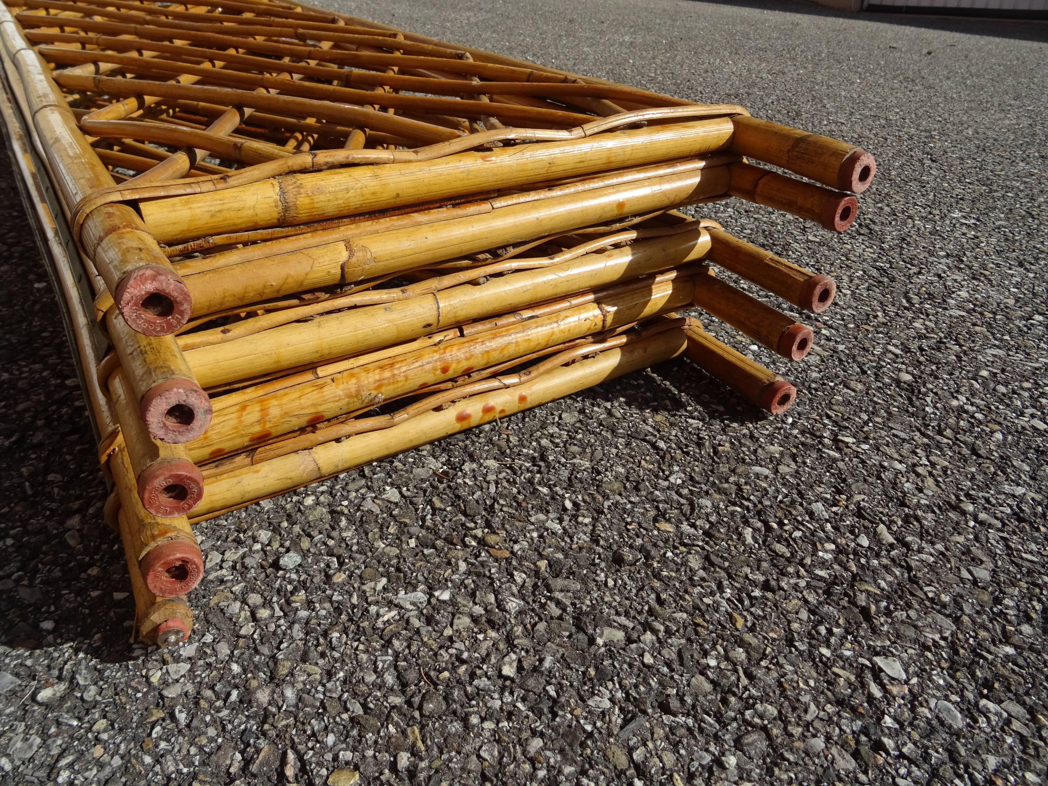 Vintage rattan screen year 60/70