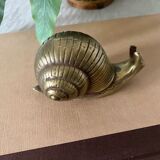 Golden brass snail