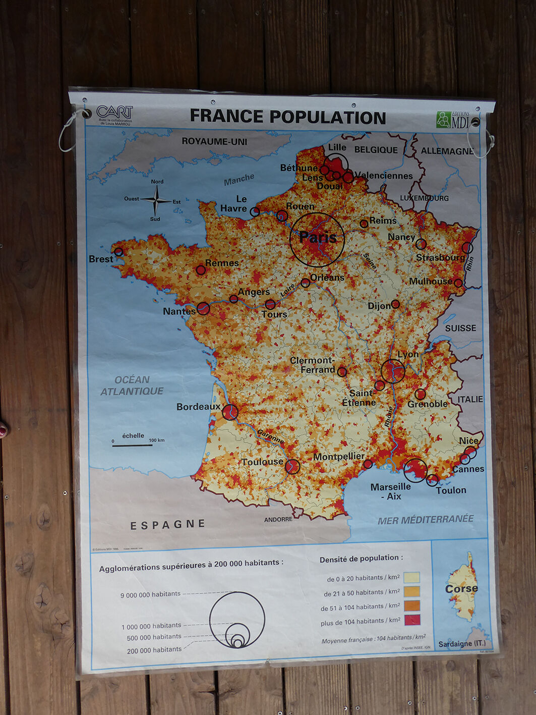 Vintage poster school card France MDI edition