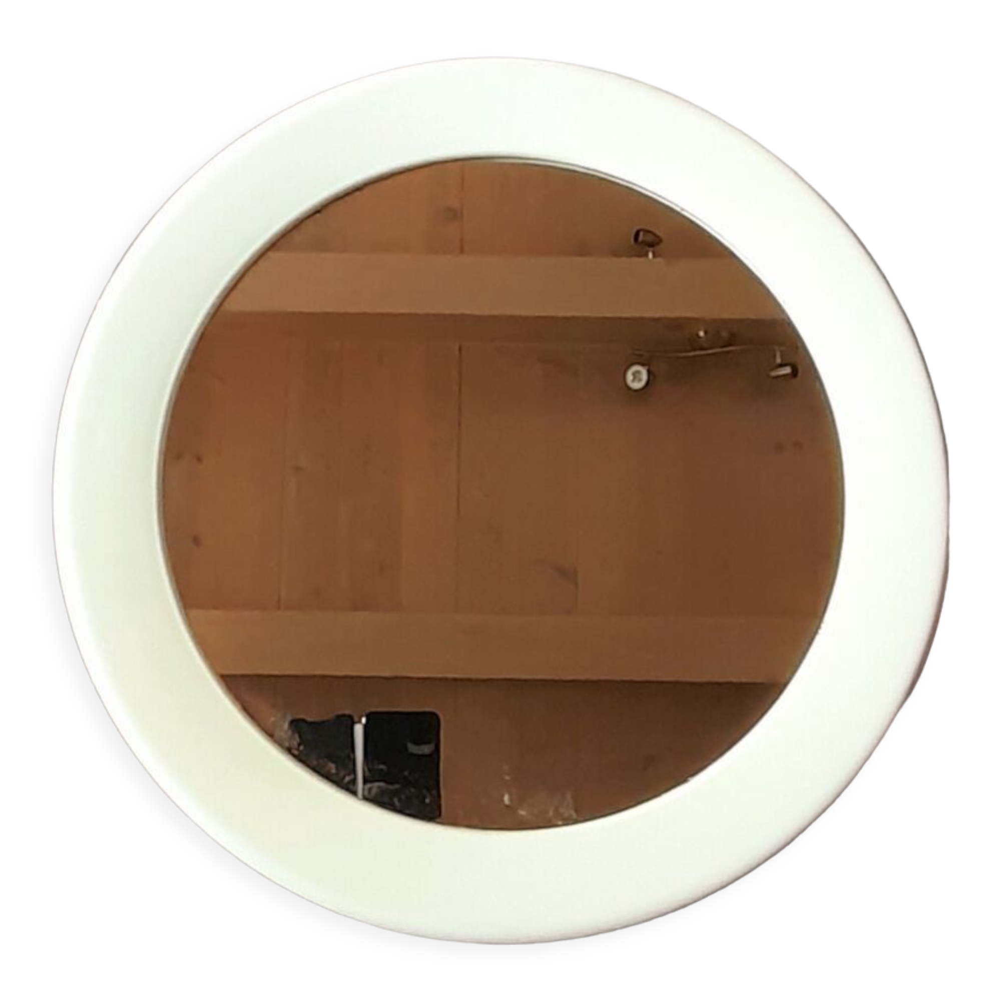 Round plastic mirror 70s