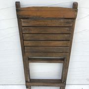 Old folding chair child in wood
