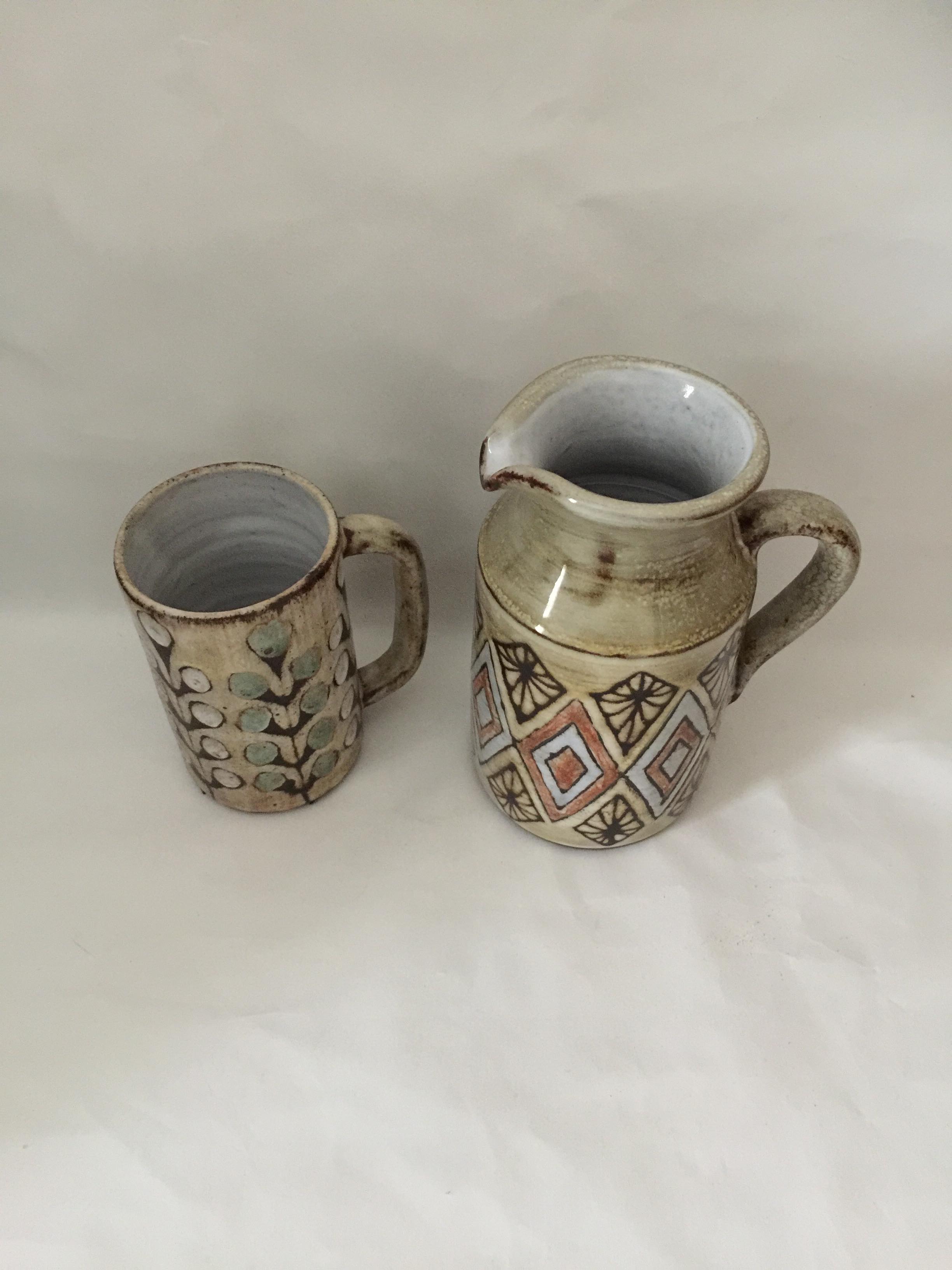 Set of two Malarmey ceramics