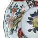 Japon, paire assiettes polylobées porcelaine polychrome XIXème