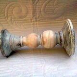 Wooden candlestick