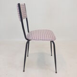 Set of 4 Italian Metal Dining Chairs, 1960's