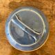 Cheese or butter bell and its blue sandstone dish